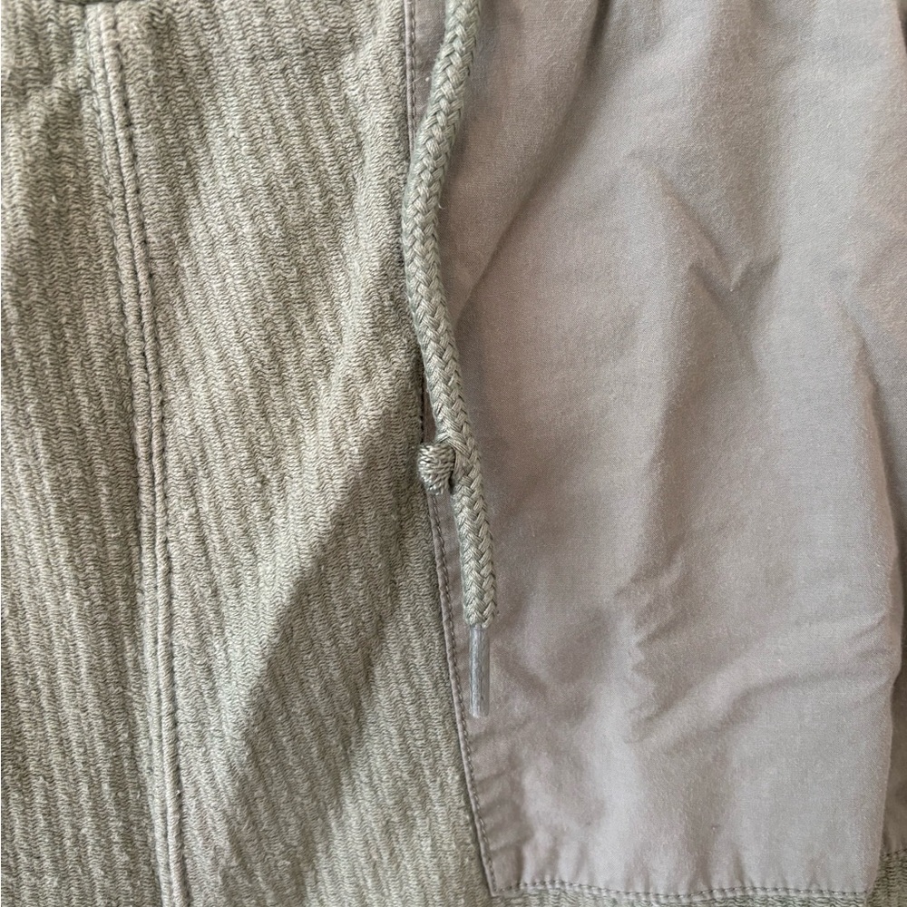 Free People Cropped Olive Waffle Sweat Set - Picture 7 of 8